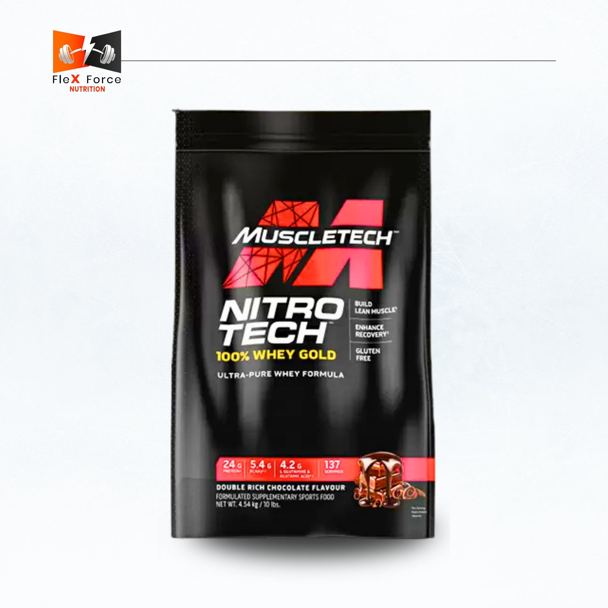 Muscle Tech NitroTech 100% Whey Gold – Double Rich Chocolate