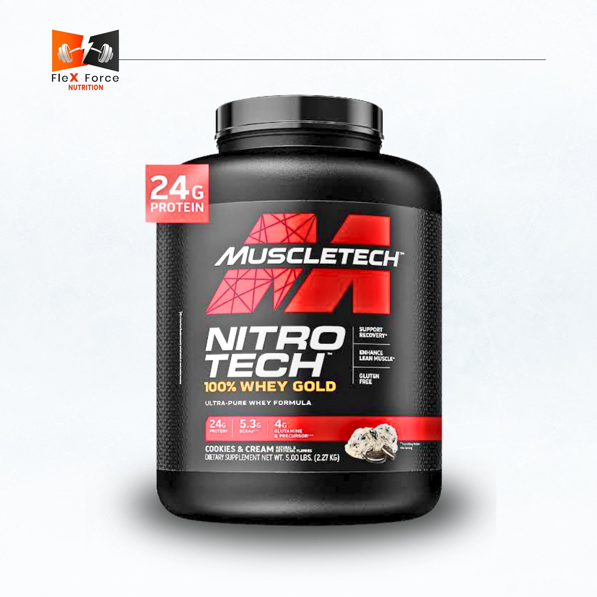 MuscleTech NitroTech 100% Whey Gold – Cookies & Cream