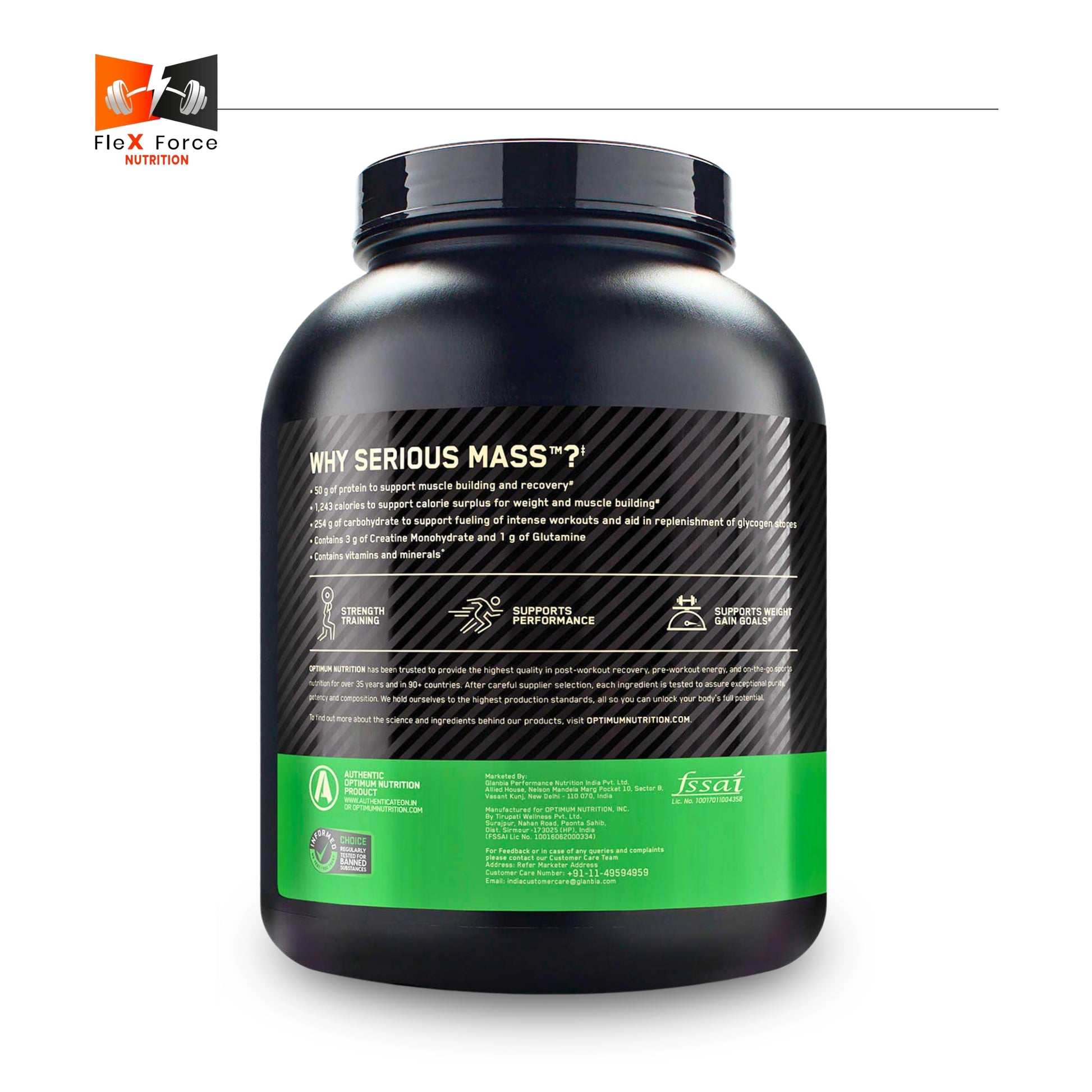 ON Serious Mass – High-Calorie Mass Gainer (3kg) – Chocolate
