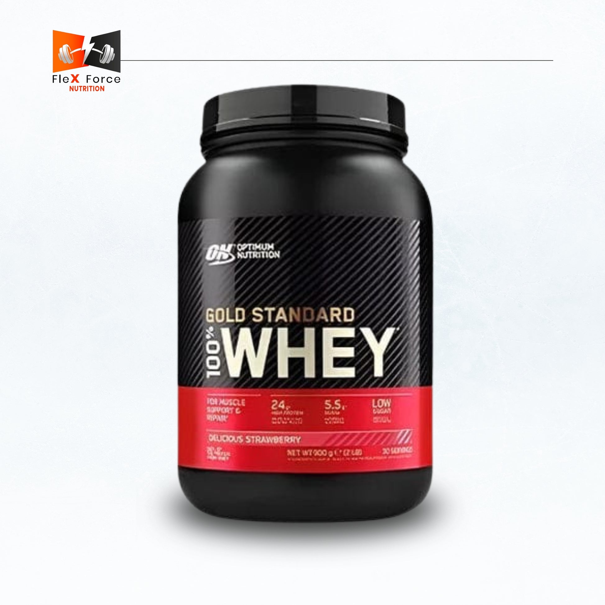ON Gold Standard Whey – 100% Whey Protein (1kg) – Delicious Strawberry