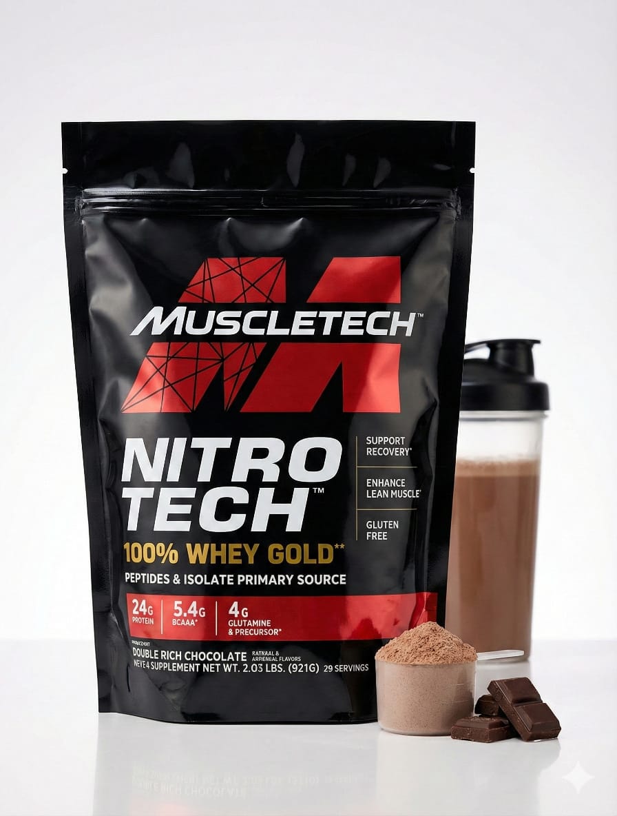 Muscle Tech Nitro Tech 100% Whey Gold  – Ultimate Muscle-Amplifying Protein (Triple Chocolate Supreme)