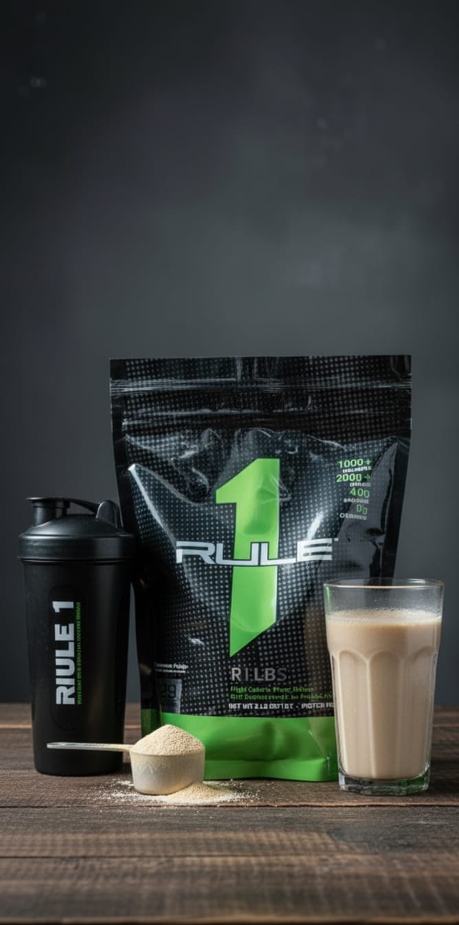 Rule 1 Mass Gainer 1kg - Premium Weight Gainer Protein